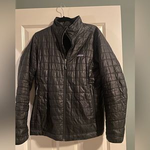 Patagonia Nano Puff Black Jacket - Size Large